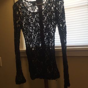Black lace top